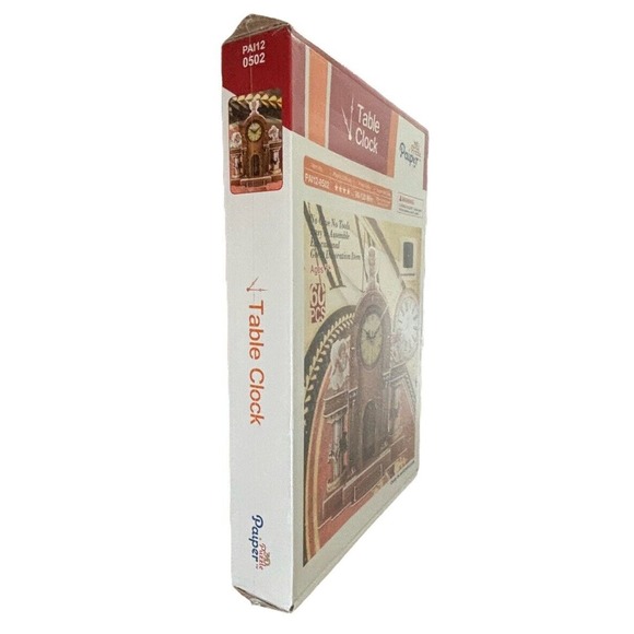 NIP PAIPER 3D PUZZLE TABLE CLOCK 60 PCS FOR AGES 7 AND UP 8.9''X4.8''X9.8' - Picture 3 of 5